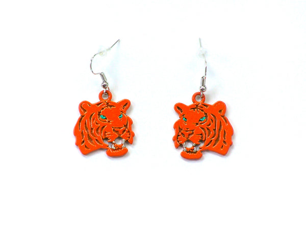 Bengal Tiger Head Earrings    DE053