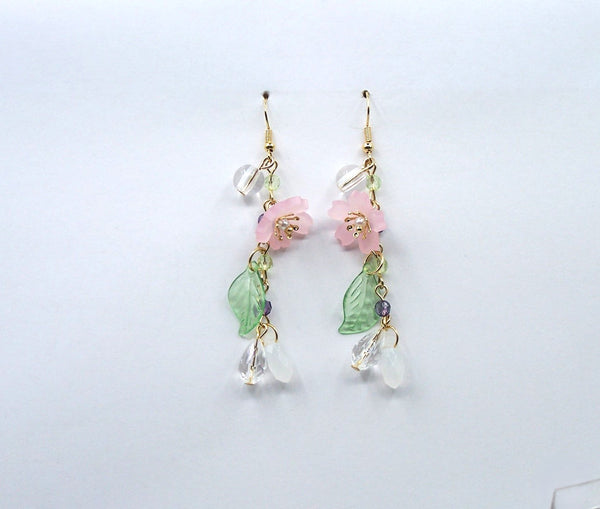 Cherry Blossom Dangle Earrings  #DE-0134