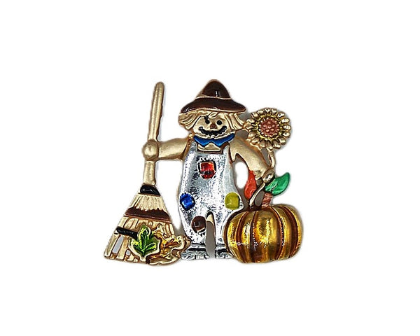 Auyumn Harvest Scarecrow Brooch-Pin  #DP-0131