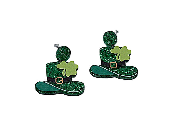 Luck of the Irish St. Patrick's Day earrings #DE-0154