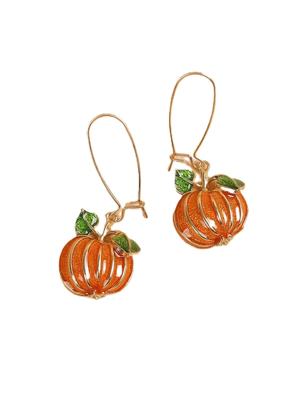 Pumpkin Dangle Earrings #DE-0166