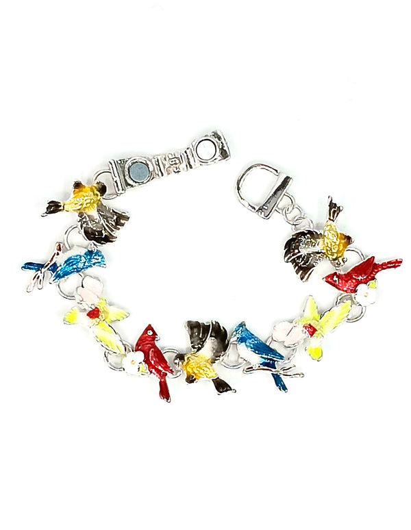 Bird Bracelet with a Magnetic Clasp   #DB0307