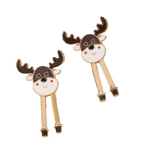 Reindeer Post Earrings with Dangling Legs #DE-0171