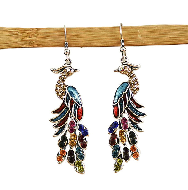 Peacock Earrings  #DE-0121