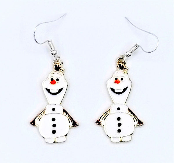 Happy Snowman Earrings  #DE-0123