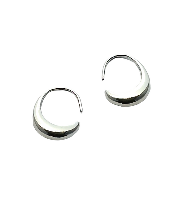 Oval Hoop Water Drop Earrings  #DE059