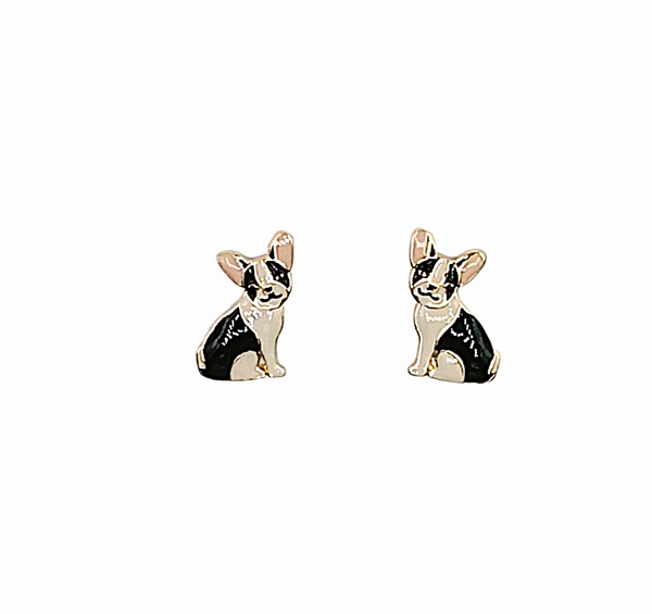 Pug Dog Post Earrings  #DE-0145