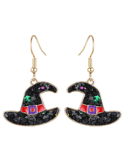 Halloween Witch-Hat Earrings  DE043