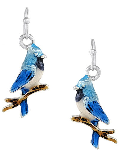 Blue Jay Earrings #DE-0125