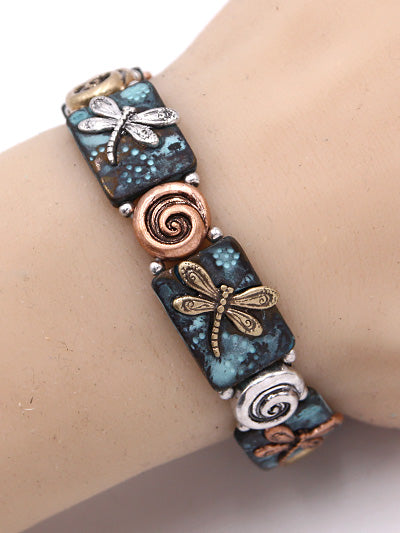 Dragonfly stretch Bracelet   #DB0308